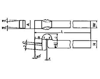 IMPA手冊 編號63303822型光車車刀(圖1)