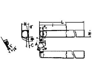 IMPA手冊 編號63281951-52,91-95型超硬尖端車刀(圖1)