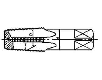 IMPA手冊 編號631516錐形管用絲攻(圖1)