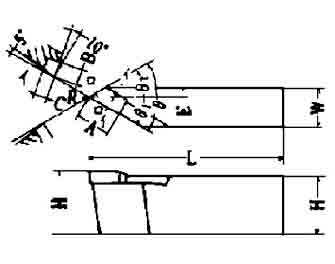 IMPA手冊 編號63282351-52,91-95型超硬尖端車刀(圖1)