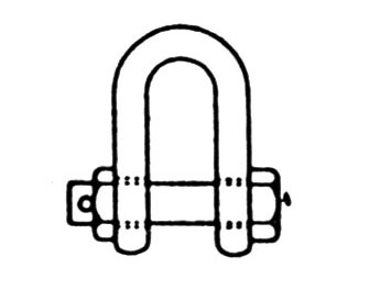 IMPA手冊 編號233524SB型不銹鋼卸扣(圖1)