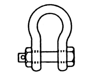 IMPA手冊 編號233573螺栓連接不銹鋼卸扣(圖1)