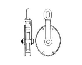 IMPA手冊 編號231572船用鋼制導索用轉動滑車(圖1)