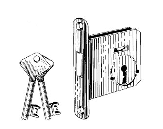 IMPA手冊 編號492111呆鎖舌式插鎖(圖1)