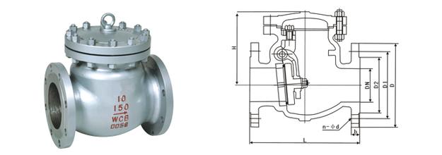H44H,H44W美標鑄鋼止回閥(圖1)