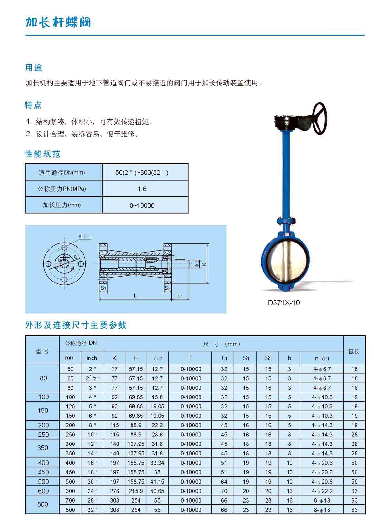 D371X加長桿對(duì)夾式蝶閥(圖1)