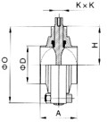 D61X衛(wèi)生級(jí)焊接蝶閥(圖1)