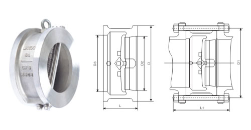 H76H,H76W,H76X雙瓣式止回閥(圖1)