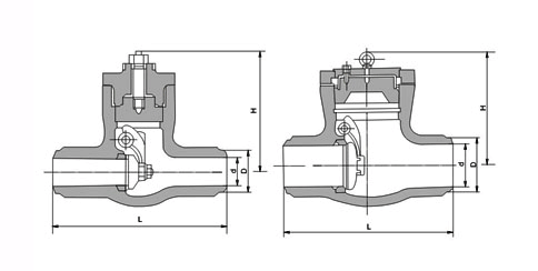 H64Y,H64H高壓對焊止回閥(圖1)