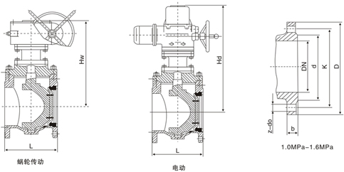 PQ340F,PQ340Y,PQ340H上裝式偏心半球閥(圖1)