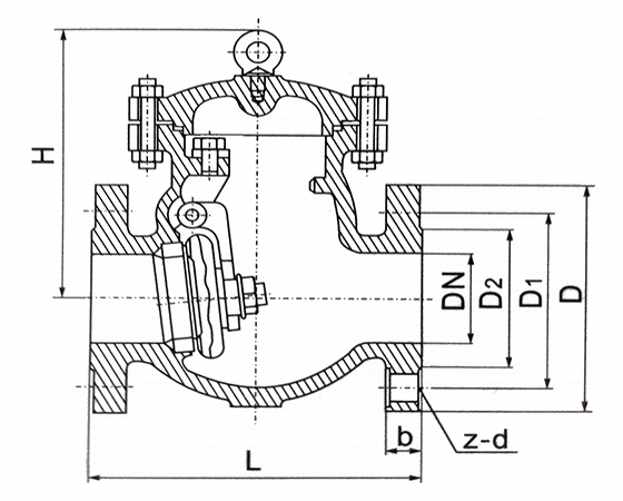 DH44Y低溫旋啟式止回閥(圖1)