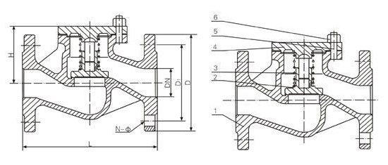 H41H,H41W德標(biāo)法蘭止回閥(圖1)