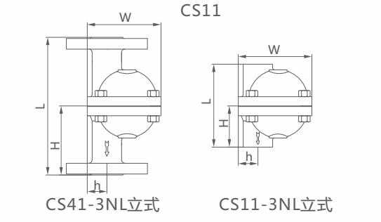 CS11H-3NL立式自由浮球式疏水閥(圖1)