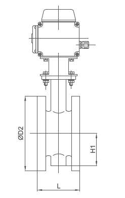 D941X不銹鋼電動法蘭蝶閥(圖2)