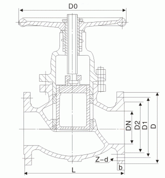 UZ41H柱塞閘閥(圖1)