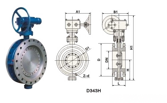 D343H雙向密封法蘭蝶閥(圖1)