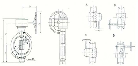 船用日標(biāo)對(duì)夾式蝸輪蝶閥JIS F7480